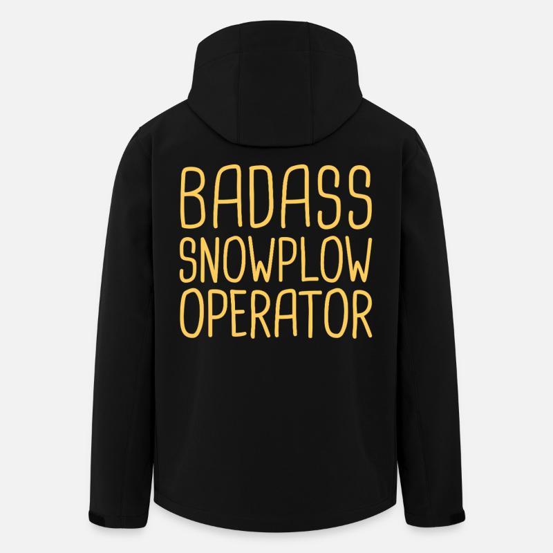 Snowplow Operator Badass Snowplow Driver - Men’s Recycled Softshell Jacket by Stanley/Stella - black
