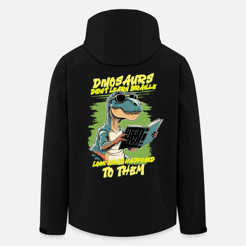 Braille Lehrer Blindenschrift Punktum - Recycelte Männer Softshell-Jacke von Stanley/Stella - Schwarz