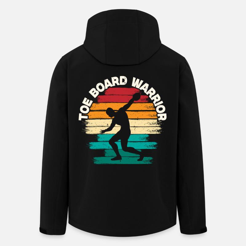 Kugelstoßen Kugelstoß Toe Board Warrior - Recycelte Männer Softshell-Jacke von Stanley/Stella - Schwarz