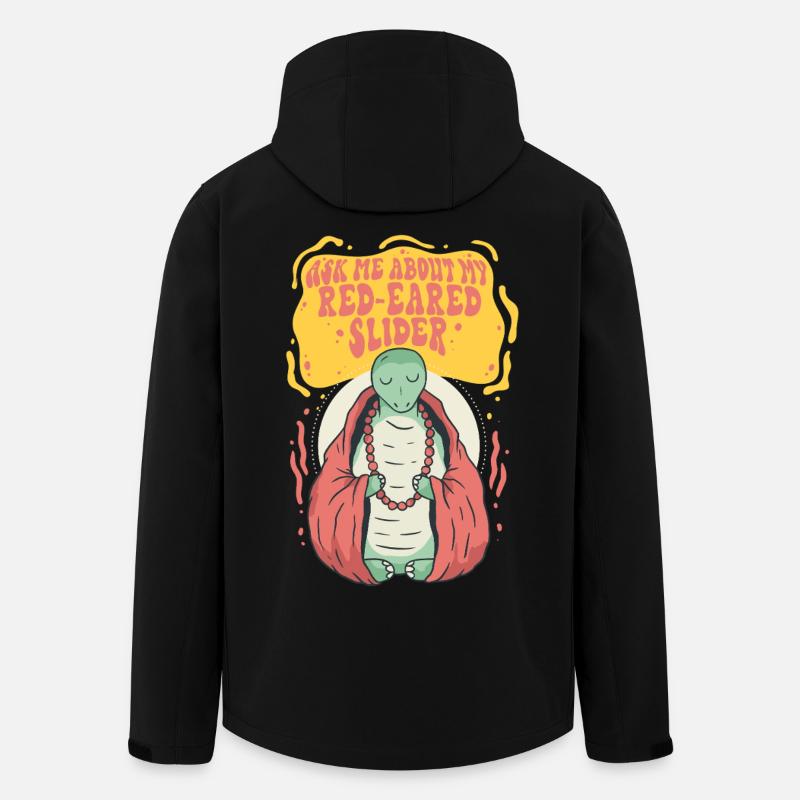 Red-eared Turtle - Men’s Recycled Softshell Jacket by Stanley/Stella - black