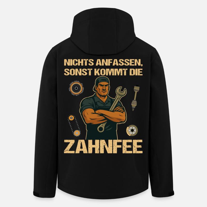 KFZ-Mechniker Schrauber - Recycelte Männer Softshell-Jacke von Stanley/Stella - Schwarz
