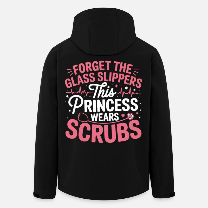 Princess in Scrublook Quote - Men’s Recycled Softshell Jacket by Stanley/Stella - black