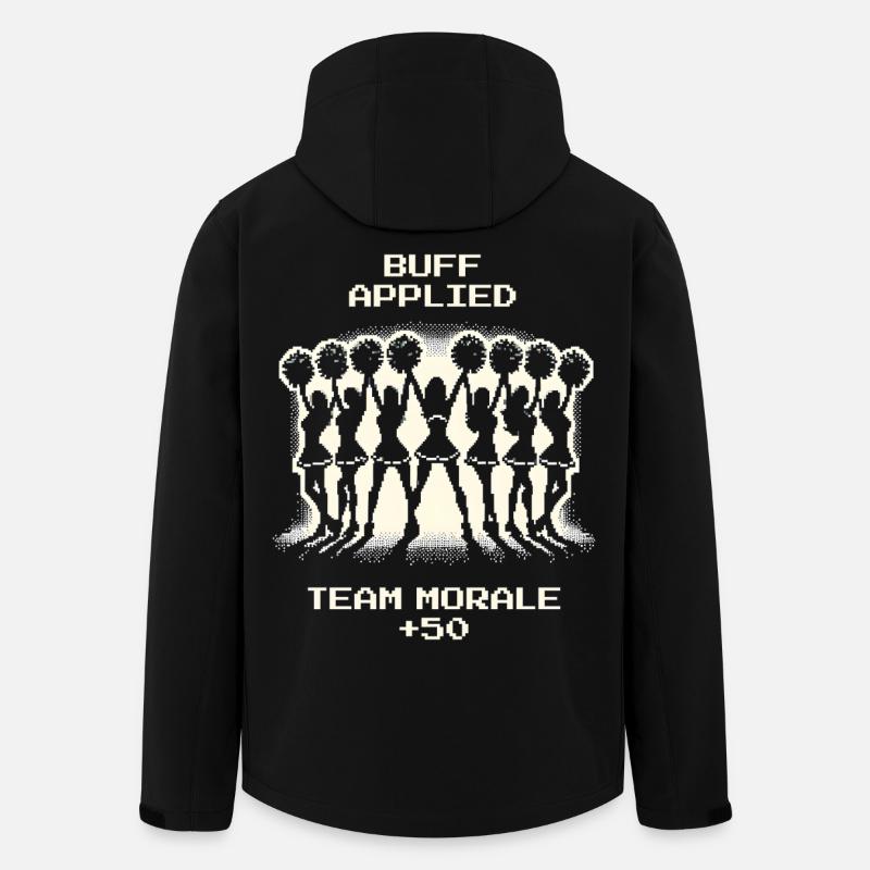 Team-Moral +50 | Cheerleading - Recycelte Männer Softshell-Jacke von Stanley/Stella - Schwarz