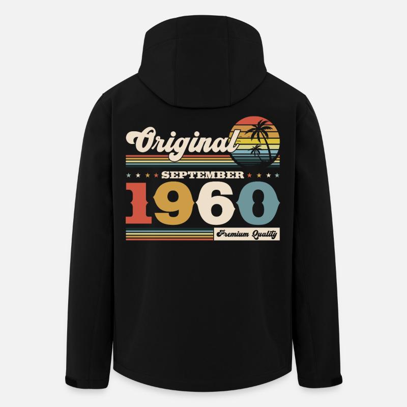 65th birthday Original September 1960 - Men’s Recycled Softshell Jacket by Stanley/Stella - black