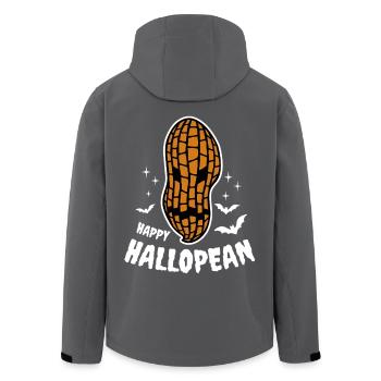 Hallopean Grusel Erdnuss, Halloween Party Kostüm - Recycelte Männer Softshell-Jacke von Stanley/Stella - Schwarz - Hinten - AI Model Male 185 light (185cm)