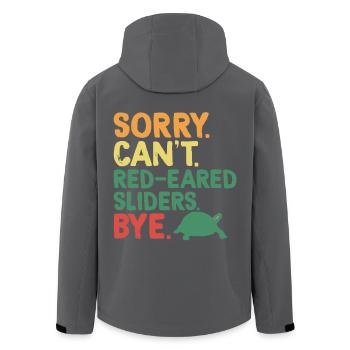 Red-eared Turtle - Men’s Recycled Softshell Jacket by Stanley/Stella - black - Back - AI Model Male 185 light (185cm)