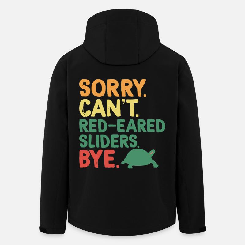 Tortue à oreilles rouges - Veste softshell homme en polyester recyclé Stanley/Stella - noir