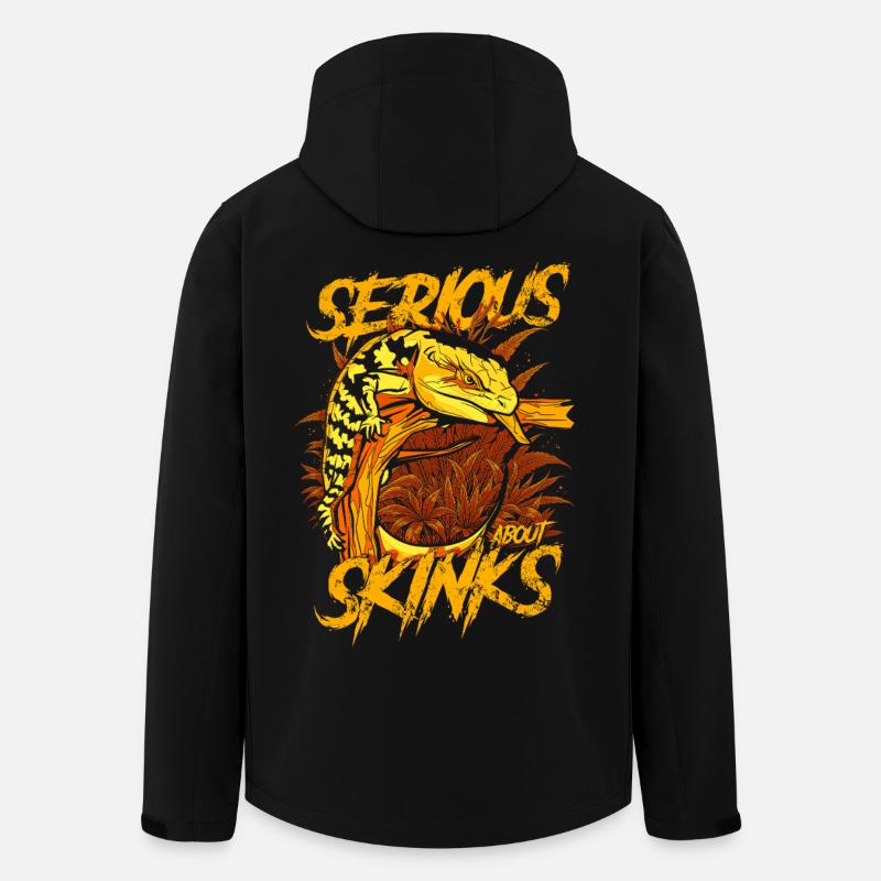 Ernsthaft über Blauzungenskinke Reptilienhalter - Recycelte Männer Softshell-Jacke von Stanley/Stella - Schwarz