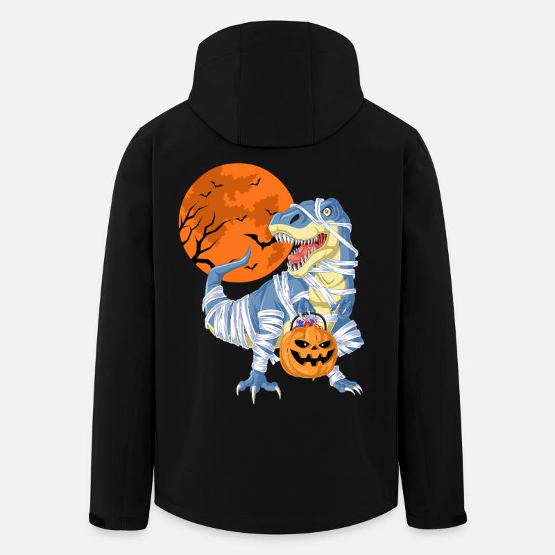 Conception de costumes de dinosaure d’Halloween - Veste softshell homme en polyester recyclé Stanley/Stella - noir