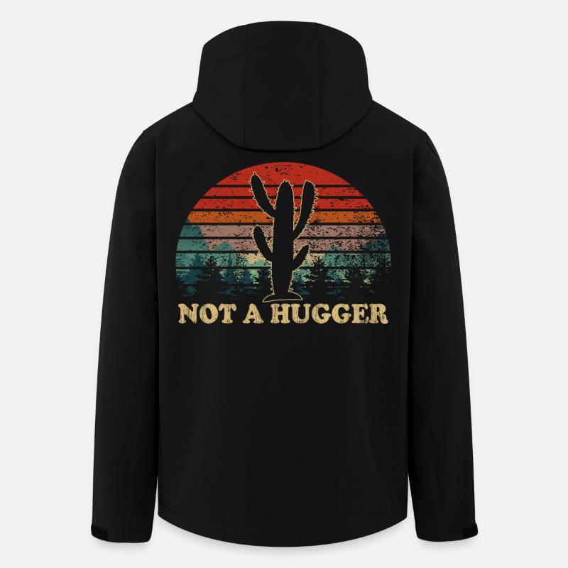 Désert Cactus Coucher de soleil Inspirational - Veste softshell homme en polyester recyclé Stanley/Stella - noir