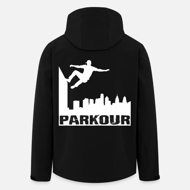 Parkour - Veste softshell homme en polyester recyclé Stanley/Stella - noir