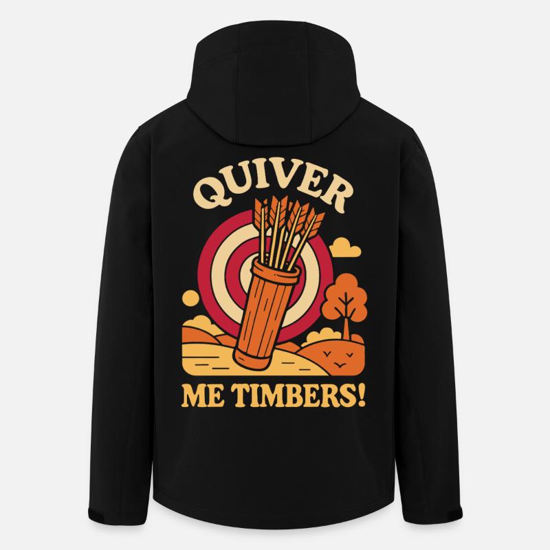 Quiver Me Timbers Funny Archer Archery - Men’s Recycled Softshell Jacket by Stanley/Stella - black