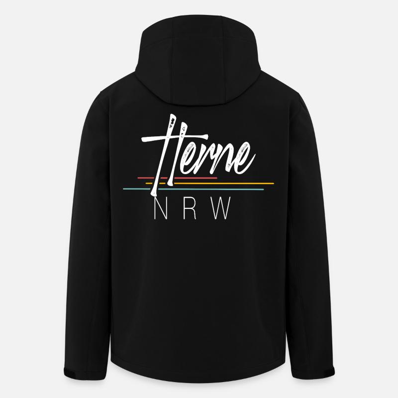 Herne - Recycelte Männer Softshell-Jacke von Stanley/Stella - Schwarz