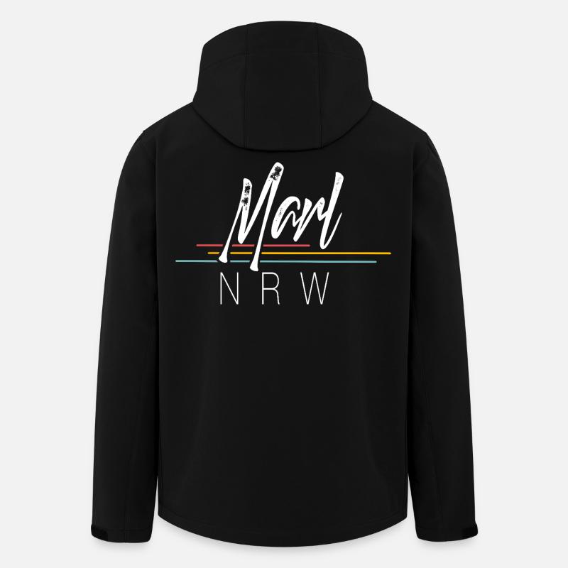 Marl - Recycelte Männer Softshell-Jacke von Stanley/Stella - Schwarz