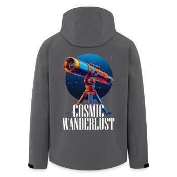 Astronome Observateur d'étoiles Observateur d'étoiles - Veste softshell homme en polyester recyclé Stanley/Stella - noir - Dos - AI Model Male 185 light (185cm)