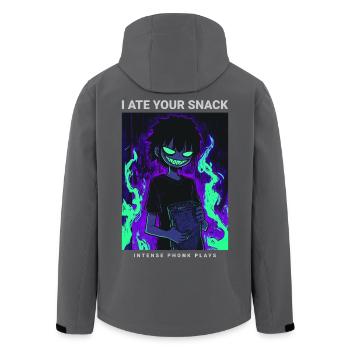 Dark Phonk Anime Creepy I Ate Your Snack - Recycelte Männer Softshell-Jacke von Stanley/Stella - Schwarz - Hinten - AI Model Male 185 light (185cm)