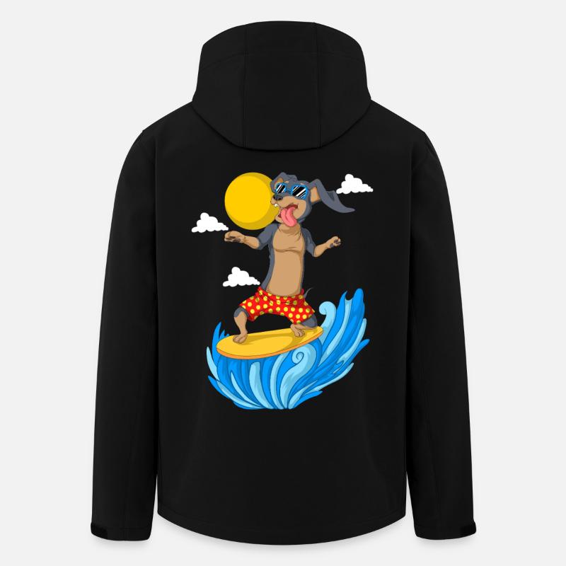 Surfendackel in Sommerkleidung - Recycelte Männer Softshell-Jacke von Stanley/Stella - Schwarz