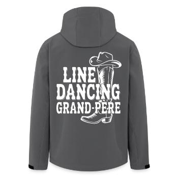 Line Dancing Country Dancing Grandpa - Men’s Recycled Softshell Jacket by Stanley/Stella - black - Back - AI Model Male 185 light (185cm)