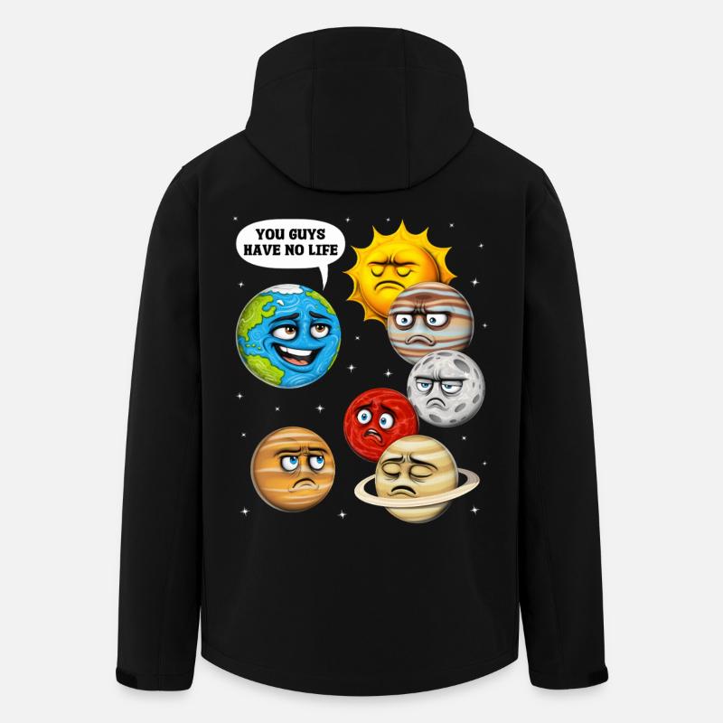 Weltraum Planeten Astronomie - Recycelte Männer Softshell-Jacke von Stanley/Stella - Schwarz