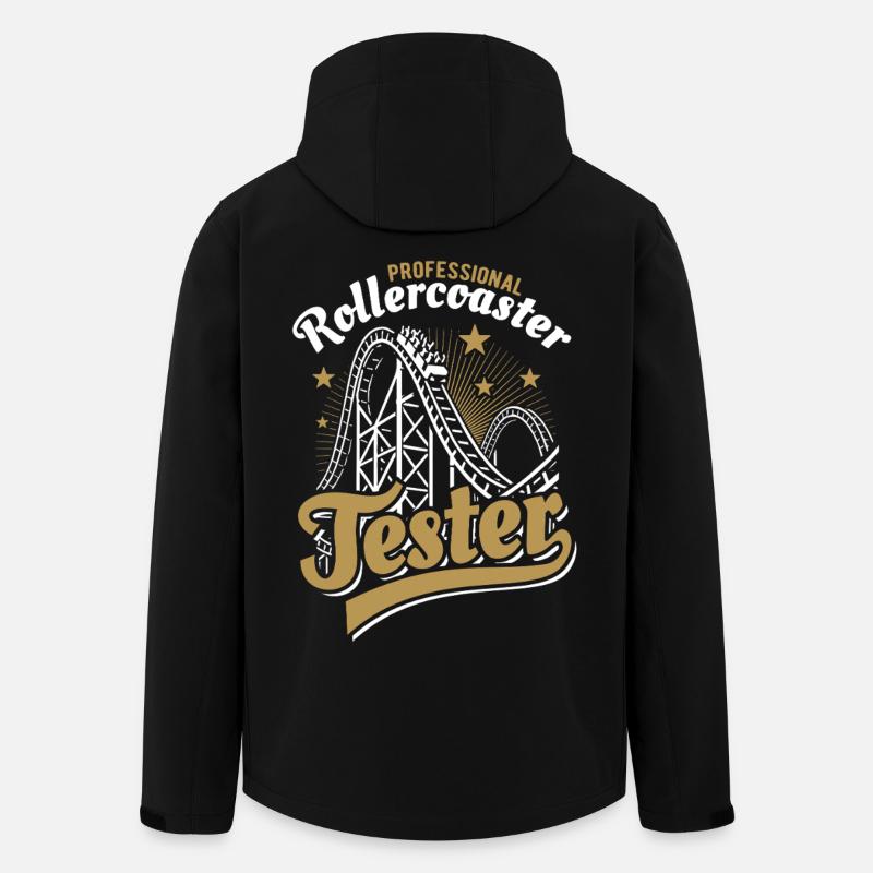 Professional roller coaster tester - Men’s Recycled Softshell Jacket by Stanley/Stella - black