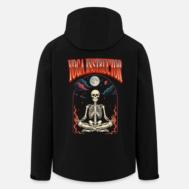 Yogalehrer Halloween Tarot - Recycelte Männer Softshell-Jacke von Stanley/Stella - Schwarz