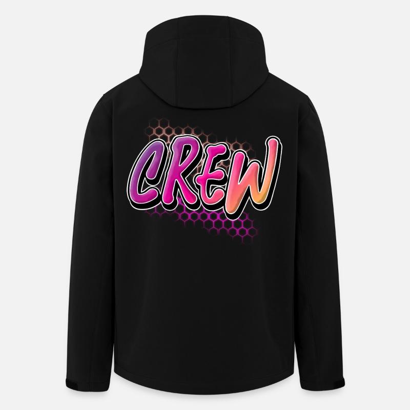 Crew - Recycelte Männer Softshell-Jacke von Stanley/Stella - Schwarz