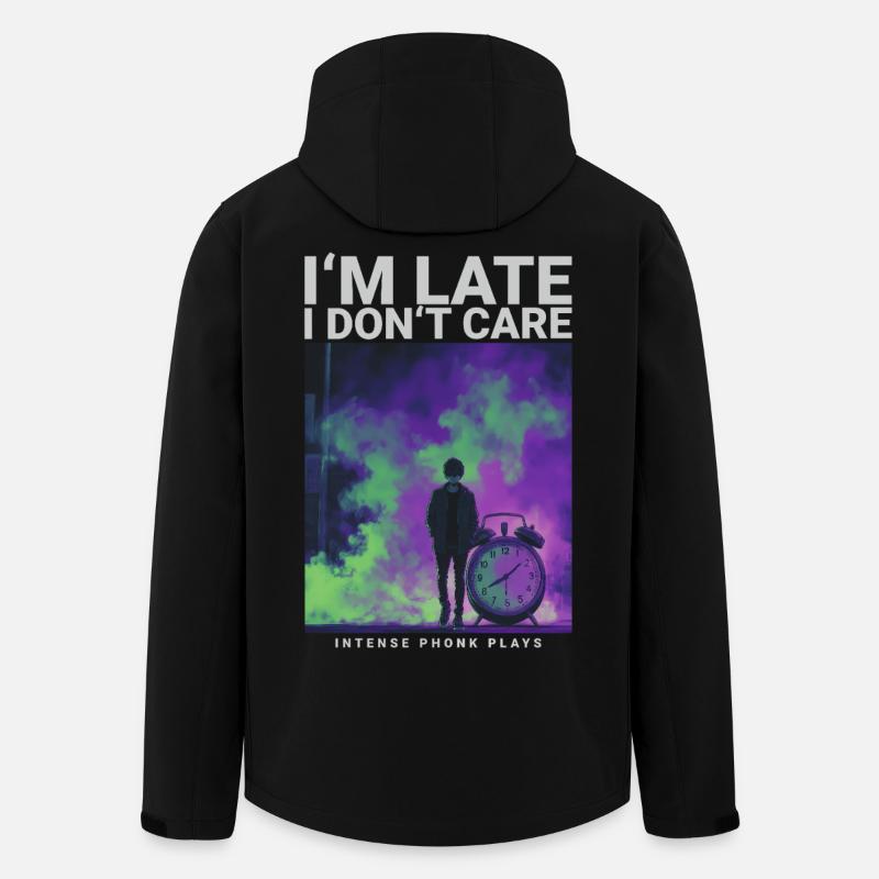På slutten av I Don't Care Phonk Dark Estetic - Softshelljakke herre i resirkulert polyester Stanley/Stella - svart