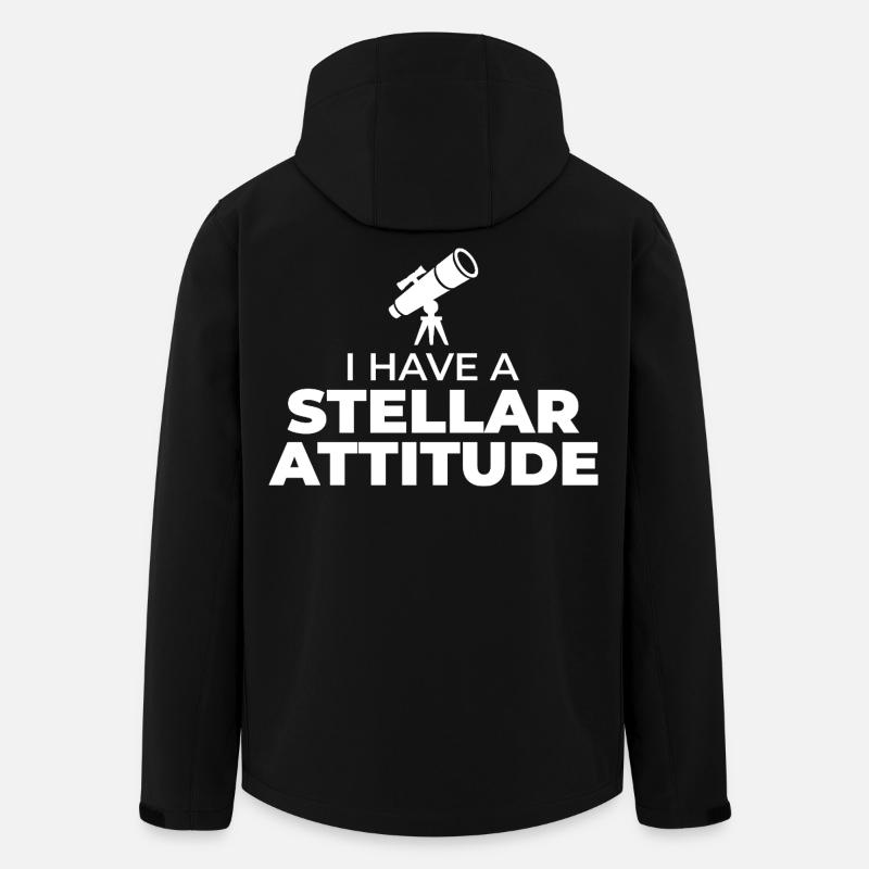 Astronomie Sciences spatiales - Veste softshell homme en polyester recyclé Stanley/Stella - noir