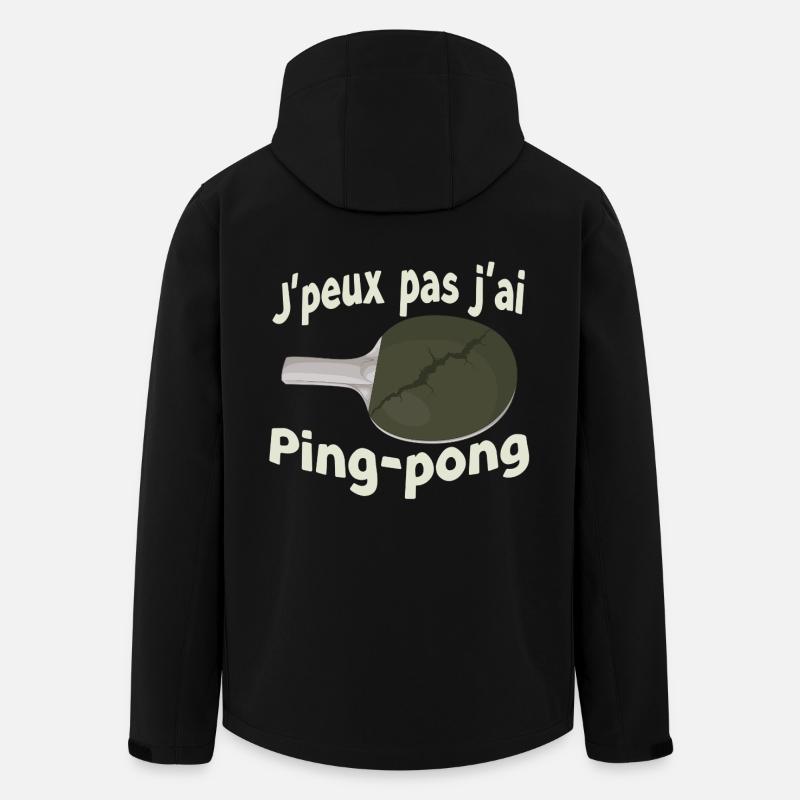 Ping-Pong Break Humor - Men’s Recycled Softshell Jacket by Stanley/Stella - black