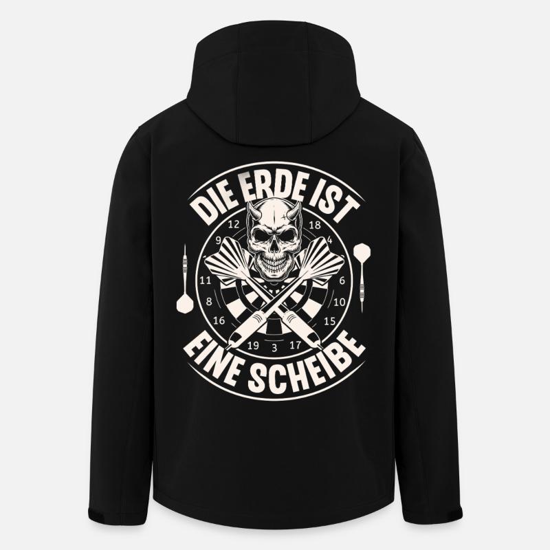 Darts - Recycelte Männer Softshell-Jacke von Stanley/Stella - Schwarz