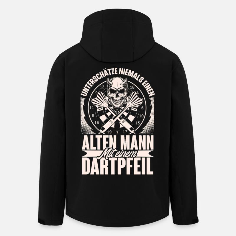 Darts - Recycelte Männer Softshell-Jacke von Stanley/Stella - Schwarz