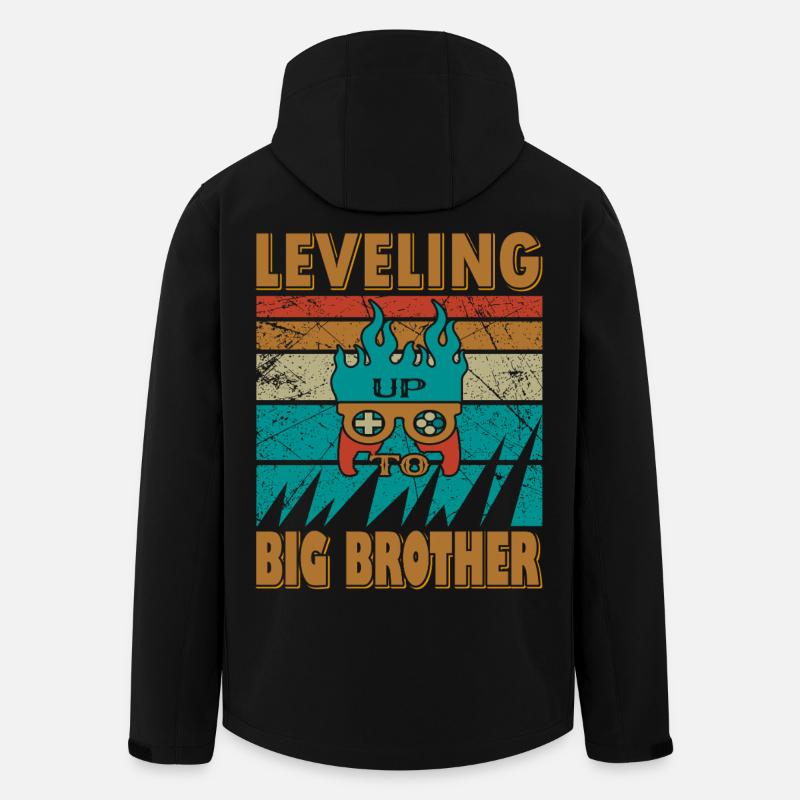 Conception Bruder inspirée du jeu vidéo - Veste softshell homme en polyester recyclé Stanley/Stella - noir