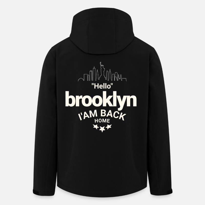 Design Brooklyn Heimkehr - Recycelte Männer Softshell-Jacke von Stanley/Stella - Schwarz