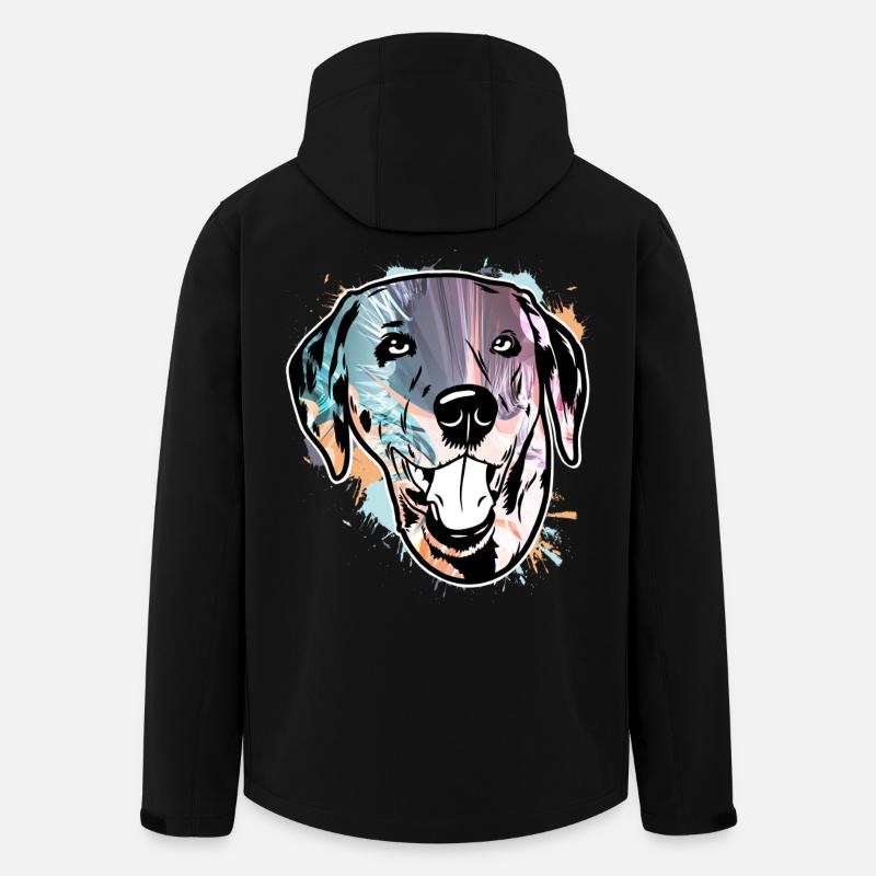 Dalmatiner - Recycelte Männer Softshell-Jacke von Stanley/Stella - Schwarz