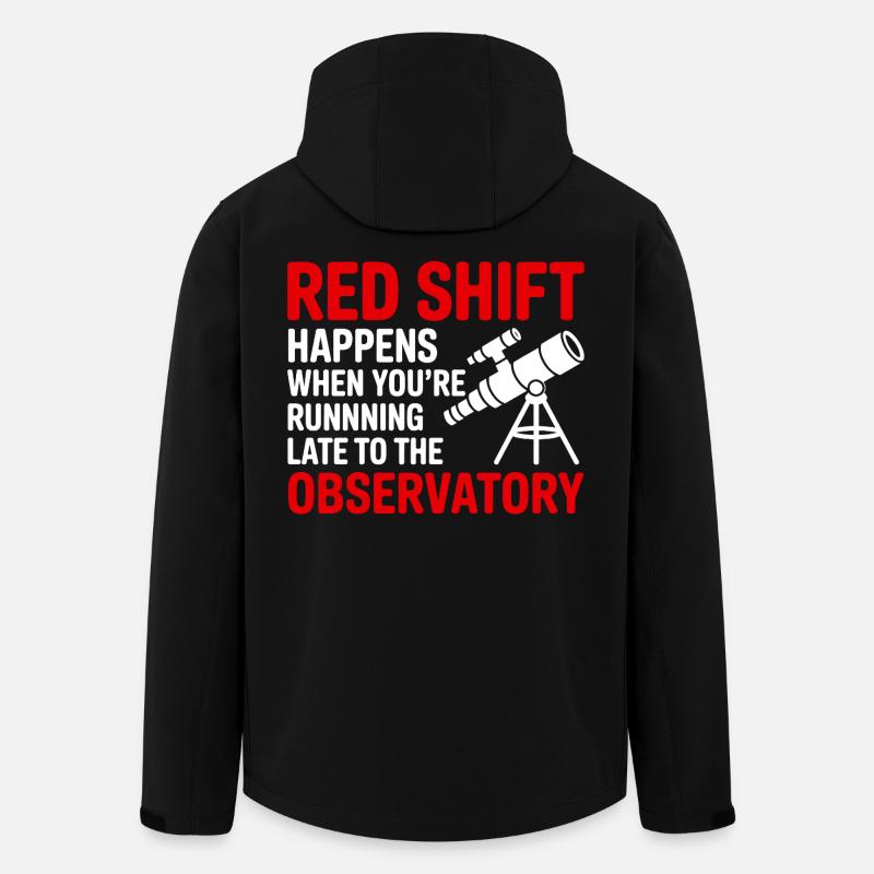 Astronomy Humor Science Pun  - Men’s Recycled Softshell Jacket by Stanley/Stella - black