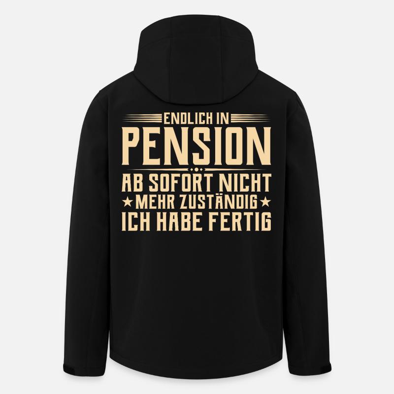 Pension Plus responsable - Retraité - Veste softshell homme en polyester recyclé Stanley/Stella - noir