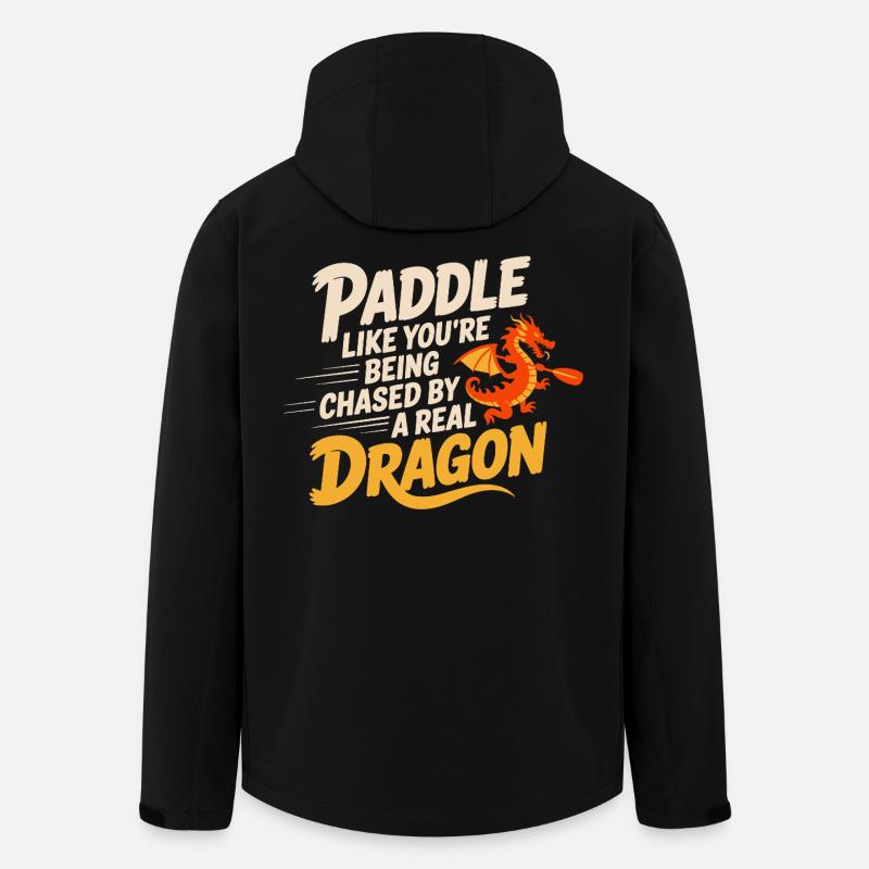 Drachenboot-Festival Paddeln - Recycelte Männer Softshell-Jacke von Stanley/Stella - Schwarz