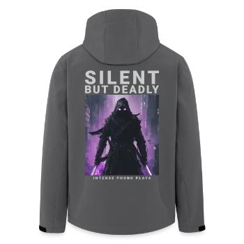 Cadeau Phonk pour joueur d'anime silencieux mais mortel - Veste softshell homme en polyester recyclé Stanley/Stella - noir - Dos - AI Model Male 185 light (185cm)
