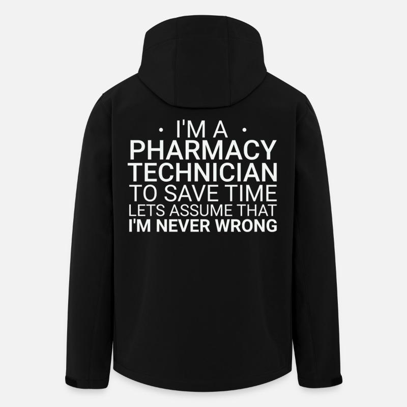 Pharmacy technician Never Wrong - Men’s Recycled Softshell Jacket by Stanley/Stella - black