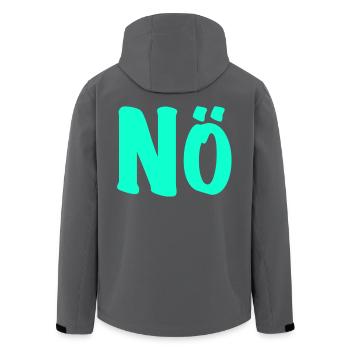 Lower Austria - no desire - anti - against - Men’s Recycled Softshell Jacket by Stanley/Stella - black - Back - AI Model Male 185 light (185cm)