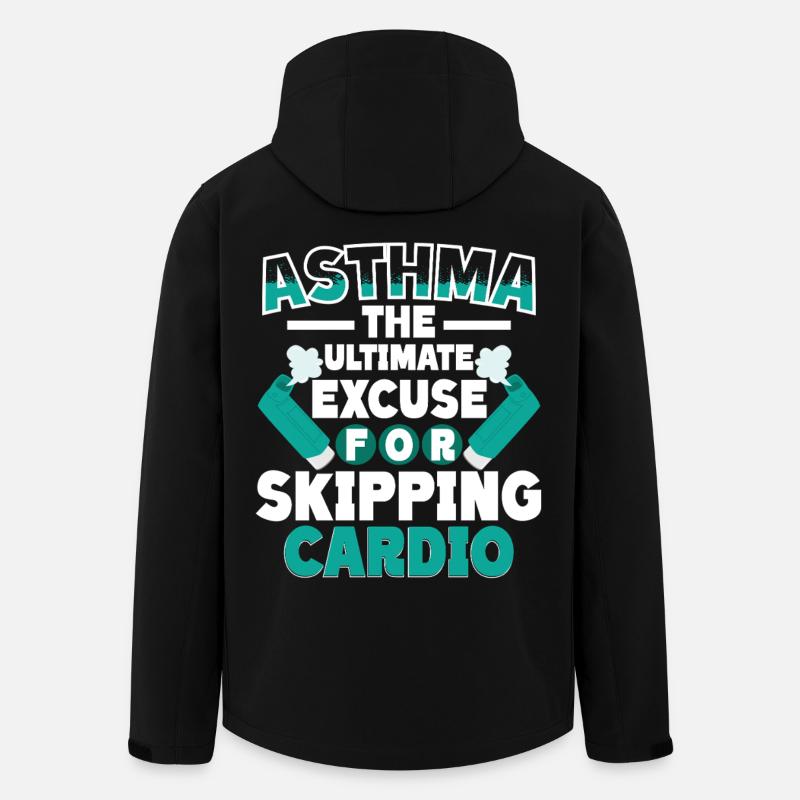 Asthma Asthmatics Skipping Cardio - Men’s Recycled Softshell Jacket by Stanley/Stella - black