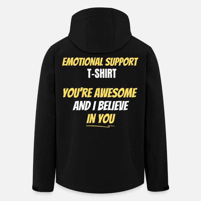 Emotional Support T-shirt - Men’s Recycled Softshell Jacket by Stanley/Stella - black