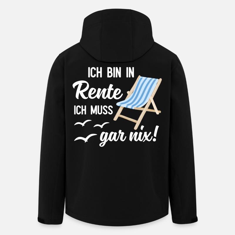 Ich Bin In Rente Ich Muss Gar Nix Rentner - Recycelte Männer Softshell-Jacke von Stanley/Stella - Schwarz