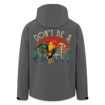 Dont Be a Cock Sucker Rooster - Men’s Recycled Softshell Jacket by Stanley/Stella - black - Back - AI Model Male 185 light (185cm)