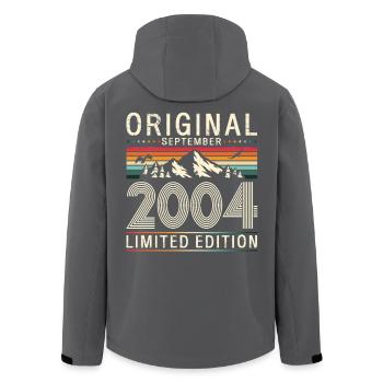 21e anniversaire Original septembre 2004 - Veste softshell homme en polyester recyclé Stanley/Stella - noir - Dos - AI Model Male 185 light (185cm)