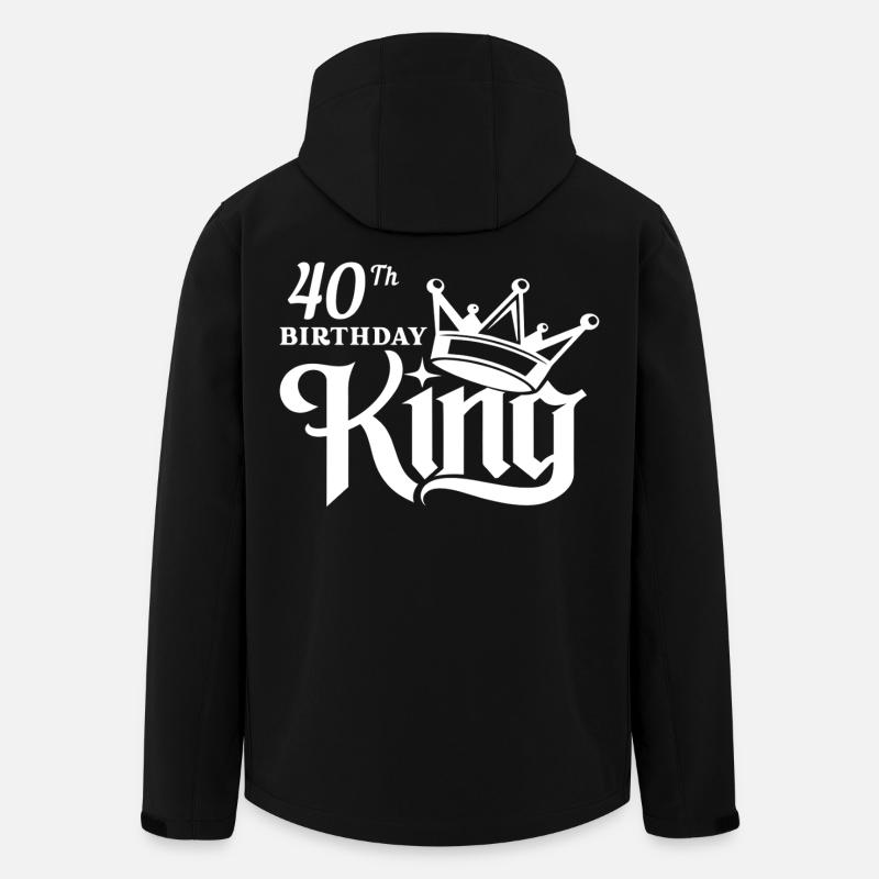 Roi du 40e anniversaire - Veste softshell homme en polyester recyclé Stanley/Stella - noir
