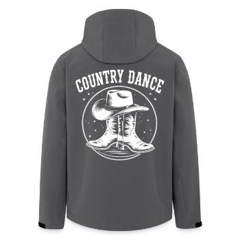 Country Dance Illustration - Recycelte Männer Softshell-Jacke von Stanley/Stella - Schwarz - Hinten - AI Model Male 185 light (185cm)