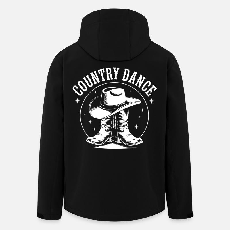 Country Dance Western Print - Men’s Recycled Softshell Jacket by Stanley/Stella - black