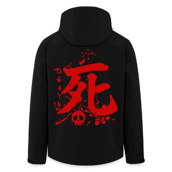 Le mot mort en japonais - Veste softshell homme en polyester recyclé Stanley/Stella - noir - Dos - AI Model Male 185 light (185cm)