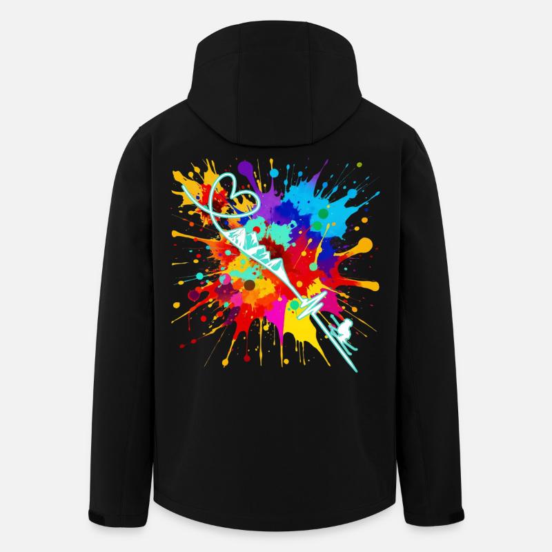 Skifahren  - Recycelte Männer Softshell-Jacke von Stanley/Stella - Schwarz